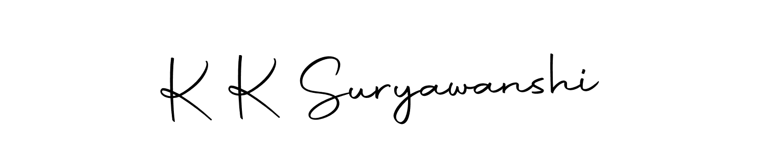 Make a beautiful signature design for name K K Suryawanshi. With this signature (Autography-DOLnW) style, you can create a handwritten signature for free. K K Suryawanshi signature style 10 images and pictures png