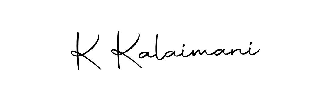 Also we have K Kalaimani name is the best signature style. Create professional handwritten signature collection using Autography-DOLnW autograph style. K Kalaimani signature style 10 images and pictures png