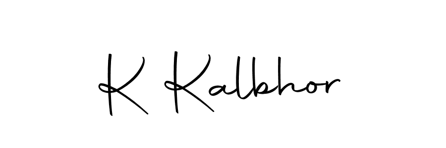 Use a signature maker to create a handwritten signature online. With this signature software, you can design (Autography-DOLnW) your own signature for name K Kalbhor. K Kalbhor signature style 10 images and pictures png