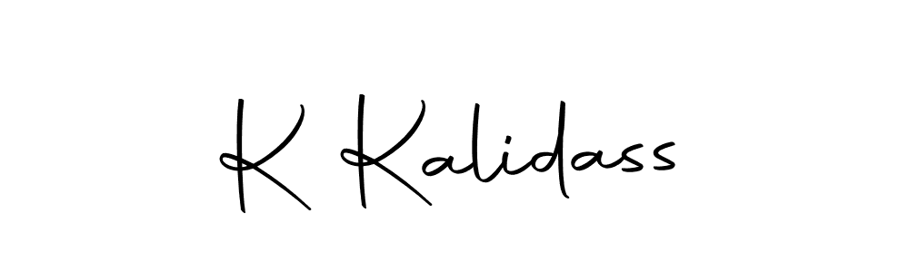 How to make K Kalidass signature? Autography-DOLnW is a professional autograph style. Create handwritten signature for K Kalidass name. K Kalidass signature style 10 images and pictures png