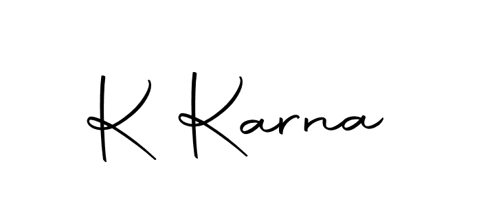 Also we have K Karna name is the best signature style. Create professional handwritten signature collection using Autography-DOLnW autograph style. K Karna signature style 10 images and pictures png