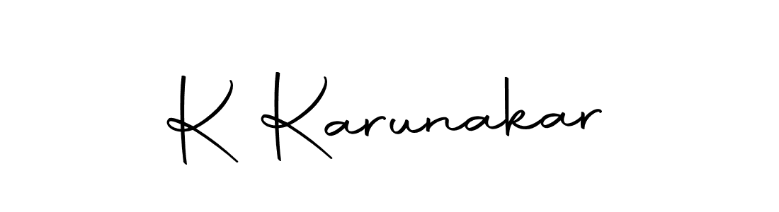 You can use this online signature creator to create a handwritten signature for the name K Karunakar. This is the best online autograph maker. K Karunakar signature style 10 images and pictures png