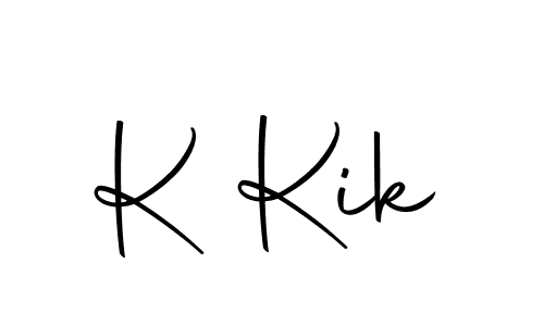 Use a signature maker to create a handwritten signature online. With this signature software, you can design (Autography-DOLnW) your own signature for name K Kik. K Kik signature style 10 images and pictures png