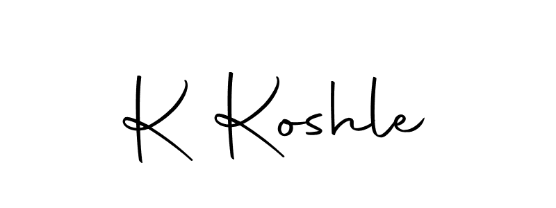 Also we have K Koshle name is the best signature style. Create professional handwritten signature collection using Autography-DOLnW autograph style. K Koshle signature style 10 images and pictures png