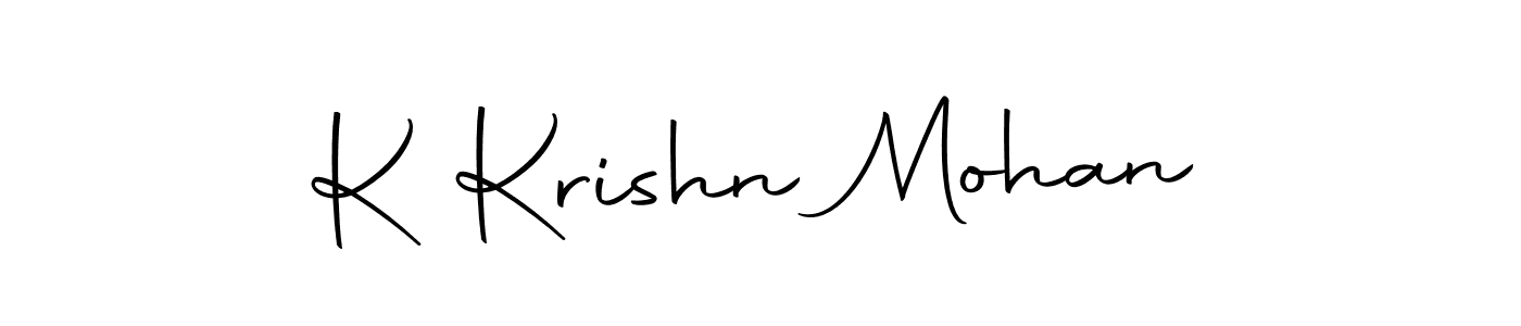 You should practise on your own different ways (Autography-DOLnW) to write your name (K Krishn Mohan) in signature. don't let someone else do it for you. K Krishn Mohan signature style 10 images and pictures png