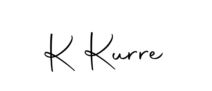 K Kurre stylish signature style. Best Handwritten Sign (Autography-DOLnW) for my name. Handwritten Signature Collection Ideas for my name K Kurre. K Kurre signature style 10 images and pictures png