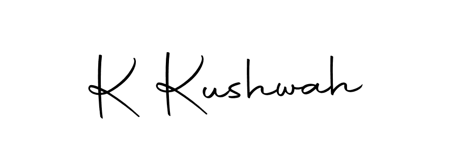 Make a beautiful signature design for name K Kushwah. With this signature (Autography-DOLnW) style, you can create a handwritten signature for free. K Kushwah signature style 10 images and pictures png