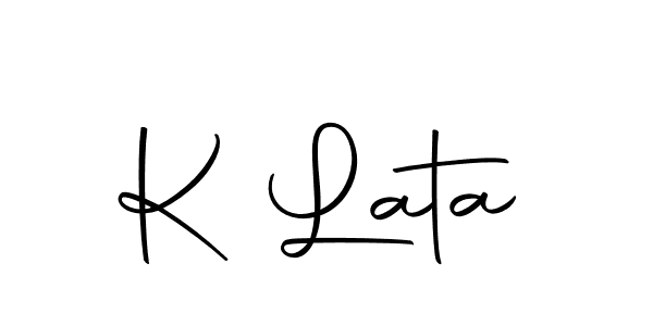 Use a signature maker to create a handwritten signature online. With this signature software, you can design (Autography-DOLnW) your own signature for name K Lata. K Lata signature style 10 images and pictures png