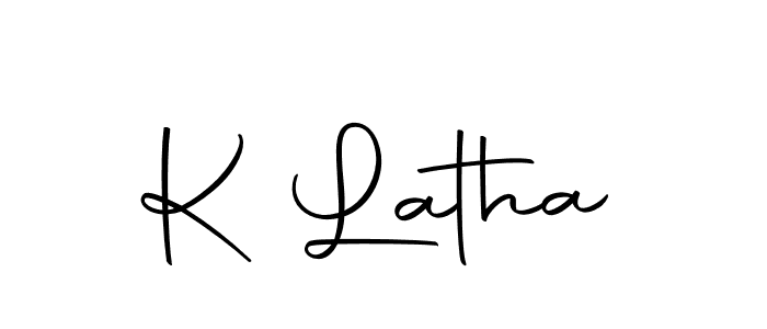 Also we have K Latha name is the best signature style. Create professional handwritten signature collection using Autography-DOLnW autograph style. K Latha signature style 10 images and pictures png