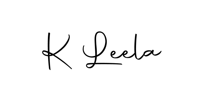 How to make K Leela signature? Autography-DOLnW is a professional autograph style. Create handwritten signature for K Leela name. K Leela signature style 10 images and pictures png