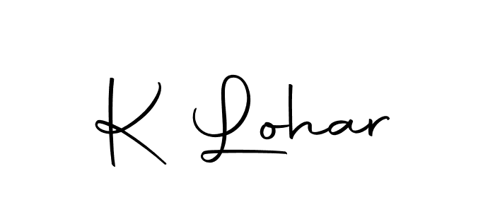 K Lohar stylish signature style. Best Handwritten Sign (Autography-DOLnW) for my name. Handwritten Signature Collection Ideas for my name K Lohar. K Lohar signature style 10 images and pictures png