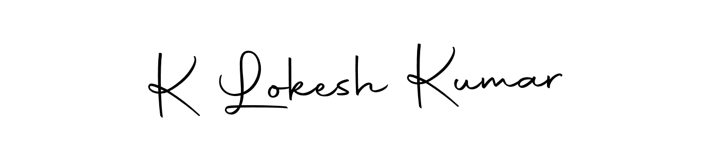 Make a beautiful signature design for name K Lokesh Kumar. With this signature (Autography-DOLnW) style, you can create a handwritten signature for free. K Lokesh Kumar signature style 10 images and pictures png