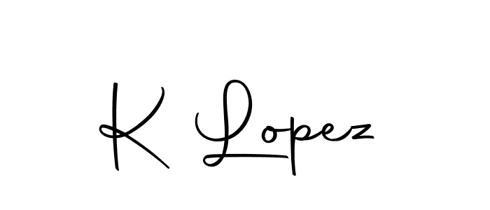Make a beautiful signature design for name K Lopez. Use this online signature maker to create a handwritten signature for free. K Lopez signature style 10 images and pictures png