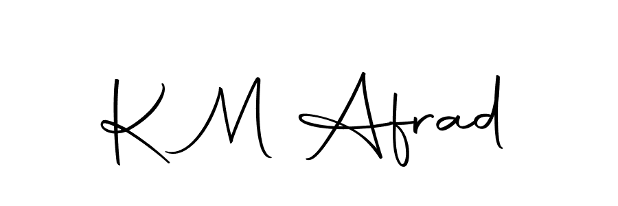 if you are searching for the best signature style for your name K M Afrad. so please give up your signature search. here we have designed multiple signature styles  using Autography-DOLnW. K M Afrad signature style 10 images and pictures png