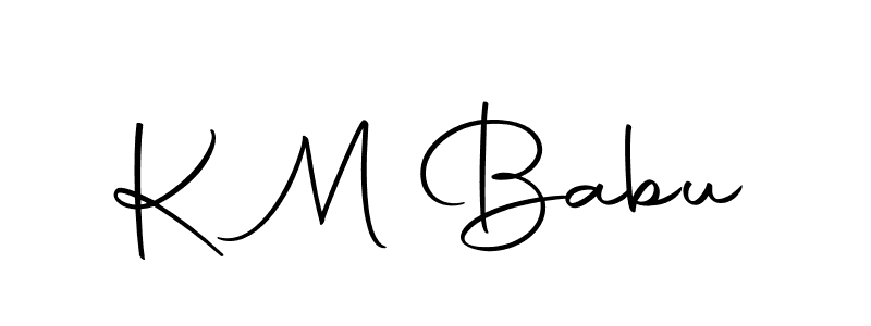 Similarly Autography-DOLnW is the best handwritten signature design. Signature creator online .You can use it as an online autograph creator for name K M Babu. K M Babu signature style 10 images and pictures png