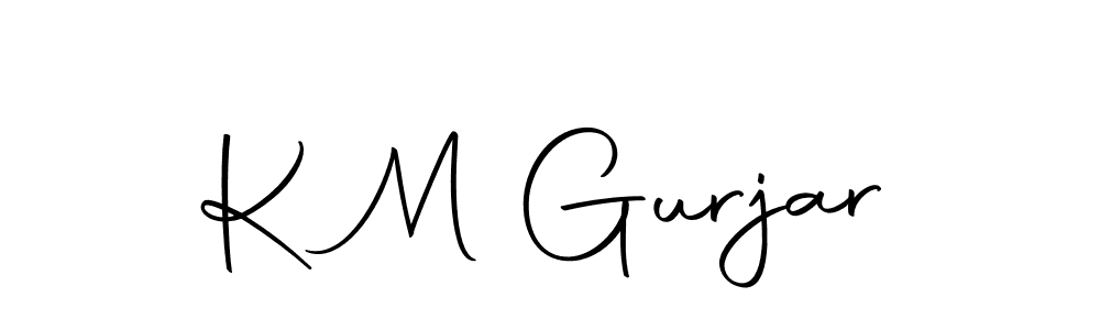 Also we have K M Gurjar name is the best signature style. Create professional handwritten signature collection using Autography-DOLnW autograph style. K M Gurjar signature style 10 images and pictures png