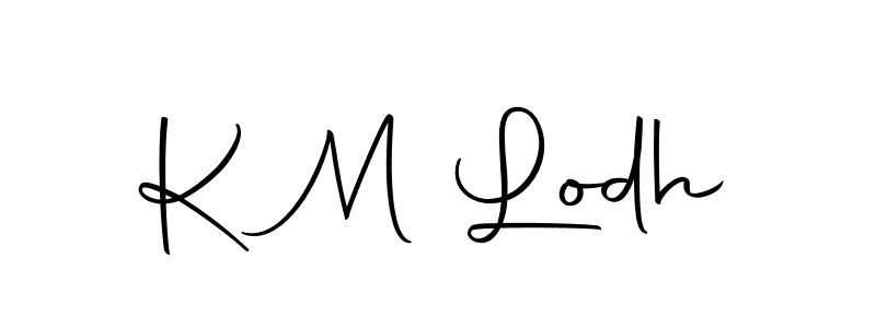 if you are searching for the best signature style for your name K M Lodh. so please give up your signature search. here we have designed multiple signature styles  using Autography-DOLnW. K M Lodh signature style 10 images and pictures png