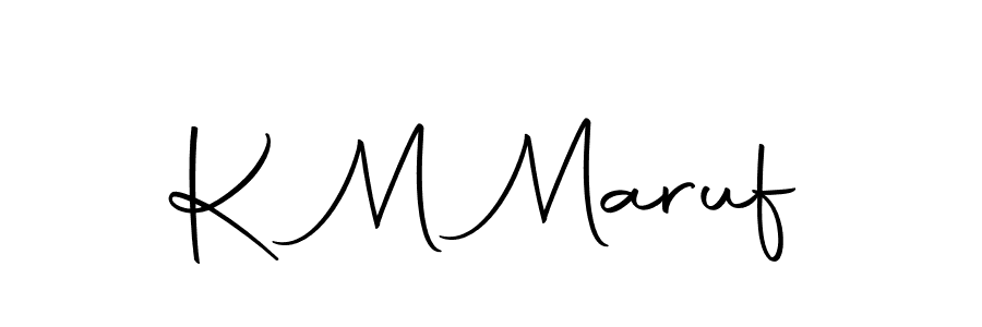 Autography-DOLnW is a professional signature style that is perfect for those who want to add a touch of class to their signature. It is also a great choice for those who want to make their signature more unique. Get K M Maruf name to fancy signature for free. K M Maruf signature style 10 images and pictures png