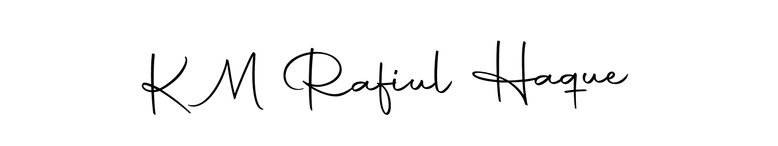 Similarly Autography-DOLnW is the best handwritten signature design. Signature creator online .You can use it as an online autograph creator for name K M Rafiul Haque. K M Rafiul Haque signature style 10 images and pictures png
