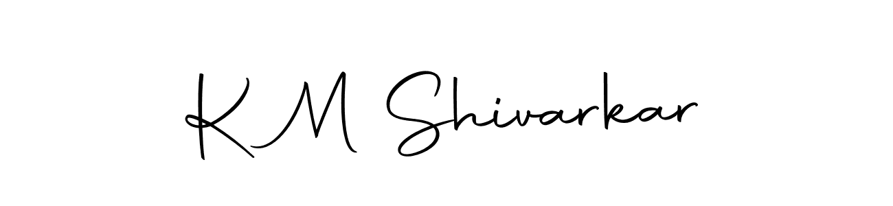 Make a beautiful signature design for name K M Shivarkar. With this signature (Autography-DOLnW) style, you can create a handwritten signature for free. K M Shivarkar signature style 10 images and pictures png