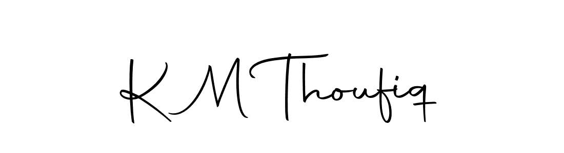 How to make K M Thoufiq signature? Autography-DOLnW is a professional autograph style. Create handwritten signature for K M Thoufiq name. K M Thoufiq signature style 10 images and pictures png