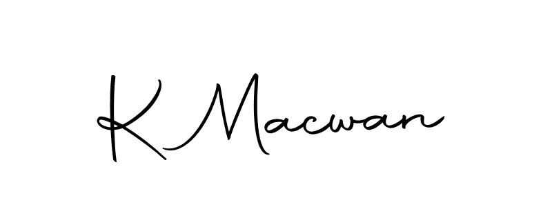 Design your own signature with our free online signature maker. With this signature software, you can create a handwritten (Autography-DOLnW) signature for name K Macwan. K Macwan signature style 10 images and pictures png