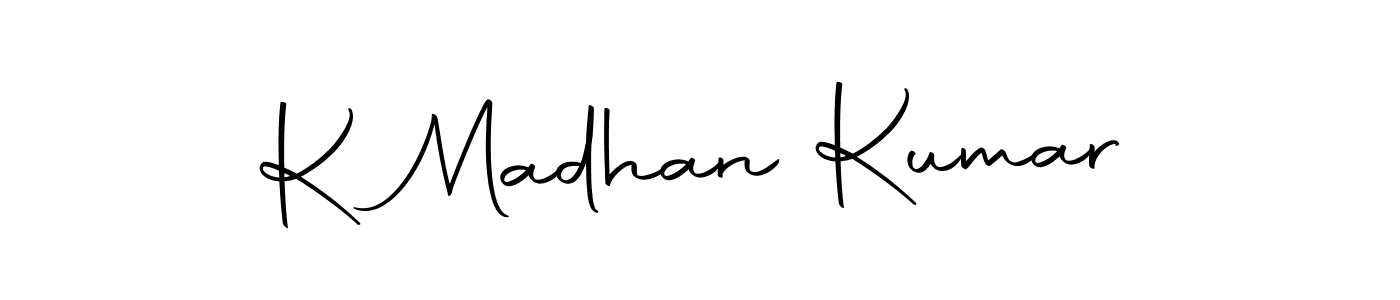 Make a short K Madhan Kumar signature style. Manage your documents anywhere anytime using Autography-DOLnW. Create and add eSignatures, submit forms, share and send files easily. K Madhan Kumar signature style 10 images and pictures png
