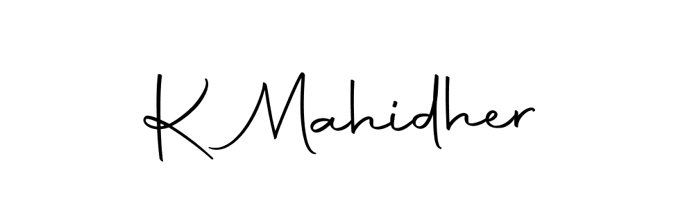 How to Draw K Mahidher signature style? Autography-DOLnW is a latest design signature styles for name K Mahidher. K Mahidher signature style 10 images and pictures png
