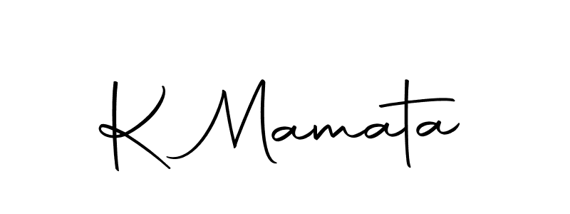 Create a beautiful signature design for name K Mamata. With this signature (Autography-DOLnW) fonts, you can make a handwritten signature for free. K Mamata signature style 10 images and pictures png