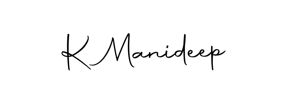 Make a beautiful signature design for name K Manideep. With this signature (Autography-DOLnW) style, you can create a handwritten signature for free. K Manideep signature style 10 images and pictures png