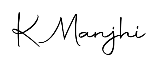 Get an exclusive digital autograph for K Manjhi. The Autography-DOLnW typeface captures the charm of real penmanship on paper. K Manjhi signature style 10 images and pictures png
