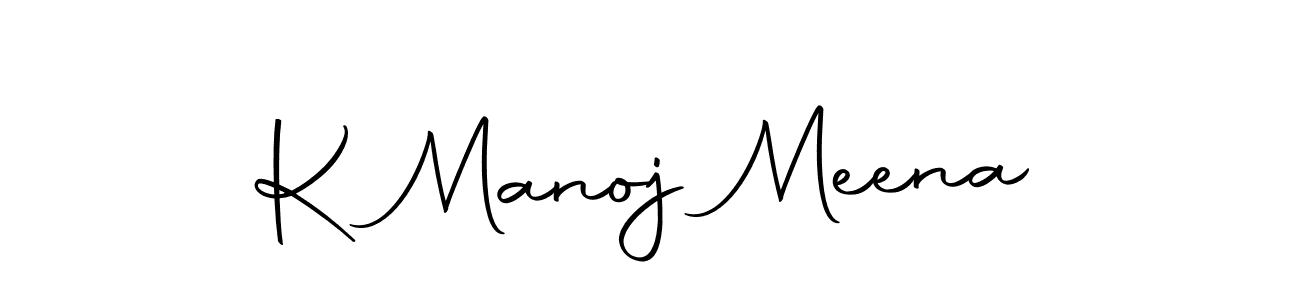 Design your own signature with our free online signature maker. With this signature software, you can create a handwritten (Autography-DOLnW) signature for name K Manoj Meena. K Manoj Meena signature style 10 images and pictures png