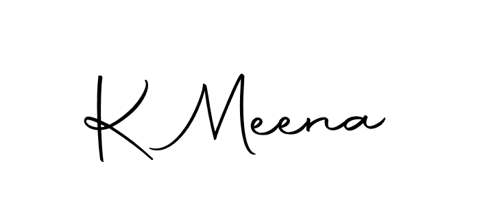 You should practise on your own different ways (Autography-DOLnW) to write your name (K Meena) in signature. don't let someone else do it for you. K Meena signature style 10 images and pictures png