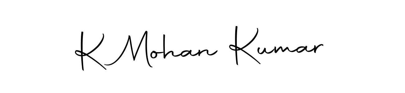 Also we have K Mohan Kumar name is the best signature style. Create professional handwritten signature collection using Autography-DOLnW autograph style. K Mohan Kumar signature style 10 images and pictures png