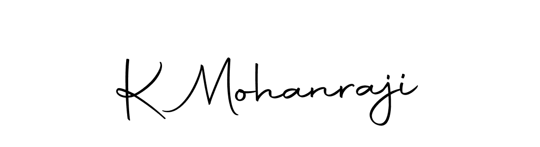 How to make K Mohanraji name signature. Use Autography-DOLnW style for creating short signs online. This is the latest handwritten sign. K Mohanraji signature style 10 images and pictures png
