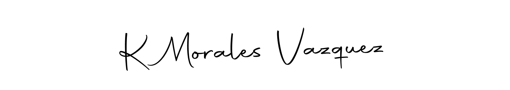 You can use this online signature creator to create a handwritten signature for the name K Morales Vazquez. This is the best online autograph maker. K Morales Vazquez signature style 10 images and pictures png