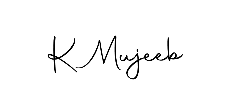 Make a beautiful signature design for name K Mujeeb. With this signature (Autography-DOLnW) style, you can create a handwritten signature for free. K Mujeeb signature style 10 images and pictures png