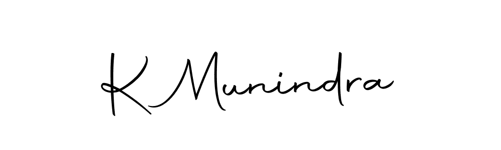 You should practise on your own different ways (Autography-DOLnW) to write your name (K Munindra) in signature. don't let someone else do it for you. K Munindra signature style 10 images and pictures png