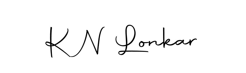 Make a beautiful signature design for name K N Lonkar. With this signature (Autography-DOLnW) style, you can create a handwritten signature for free. K N Lonkar signature style 10 images and pictures png