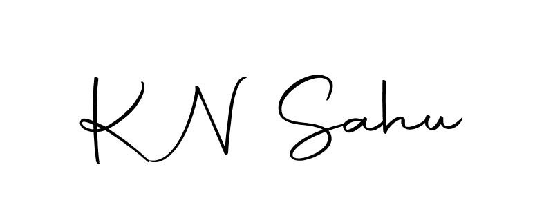 The best way (Autography-DOLnW) to make a short signature is to pick only two or three words in your name. The name K N Sahu include a total of six letters. For converting this name. K N Sahu signature style 10 images and pictures png