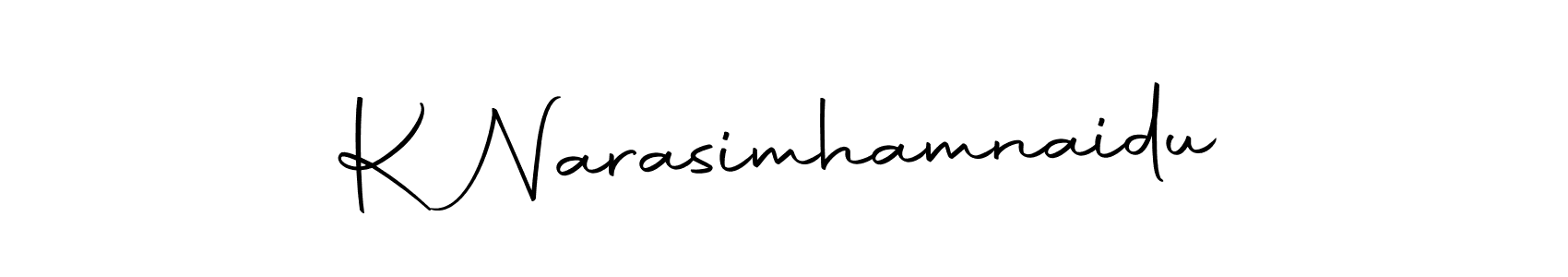 You should practise on your own different ways (Autography-DOLnW) to write your name (K Narasimhamnaidu) in signature. don't let someone else do it for you. K Narasimhamnaidu signature style 10 images and pictures png