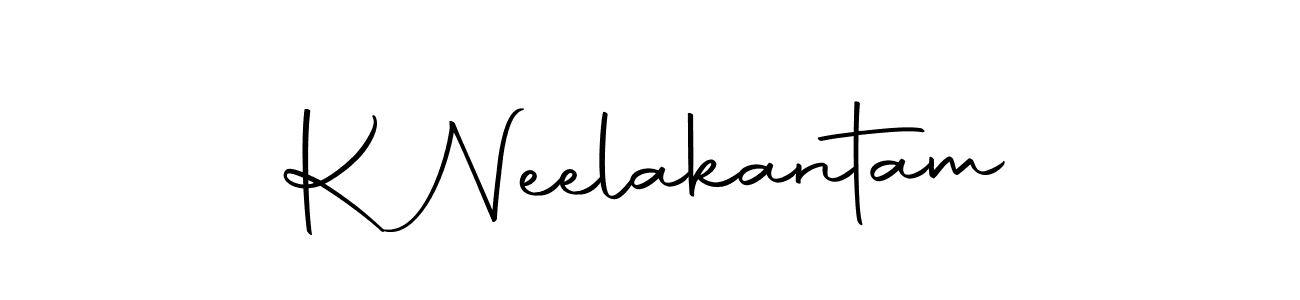 The best way (Autography-DOLnW) to make a short signature is to pick only two or three words in your name. The name K Neelakantam include a total of six letters. For converting this name. K Neelakantam signature style 10 images and pictures png