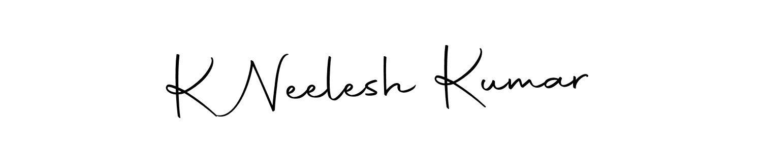 Similarly Autography-DOLnW is the best handwritten signature design. Signature creator online .You can use it as an online autograph creator for name K Neelesh Kumar. K Neelesh Kumar signature style 10 images and pictures png