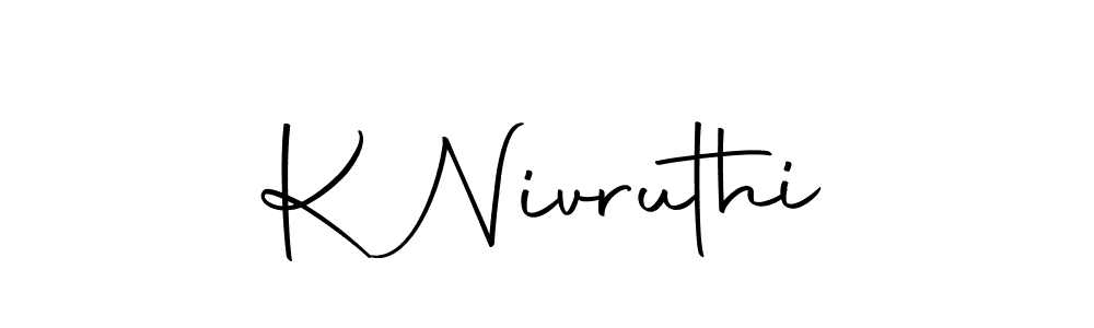 Make a beautiful signature design for name K Nivruthi. Use this online signature maker to create a handwritten signature for free. K Nivruthi signature style 10 images and pictures png