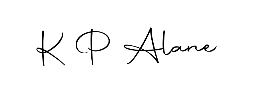 The best way (Autography-DOLnW) to make a short signature is to pick only two or three words in your name. The name K P Alane include a total of six letters. For converting this name. K P Alane signature style 10 images and pictures png