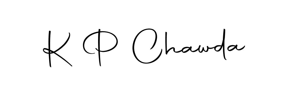 K P Chawda stylish signature style. Best Handwritten Sign (Autography-DOLnW) for my name. Handwritten Signature Collection Ideas for my name K P Chawda. K P Chawda signature style 10 images and pictures png