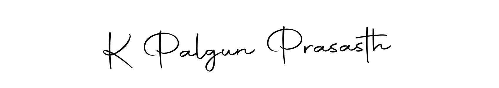 How to make K Palgun Prasasth name signature. Use Autography-DOLnW style for creating short signs online. This is the latest handwritten sign. K Palgun Prasasth signature style 10 images and pictures png