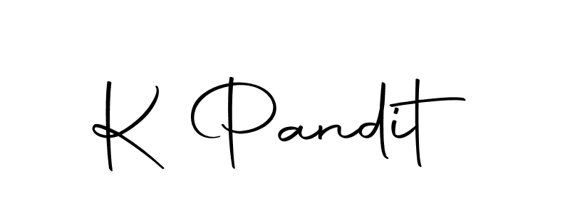 Also we have K Pandit name is the best signature style. Create professional handwritten signature collection using Autography-DOLnW autograph style. K Pandit signature style 10 images and pictures png