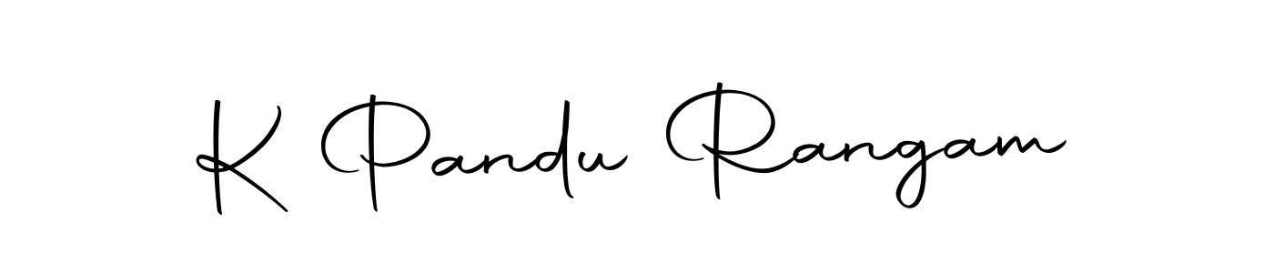 How to make K Pandu Rangam name signature. Use Autography-DOLnW style for creating short signs online. This is the latest handwritten sign. K Pandu Rangam signature style 10 images and pictures png