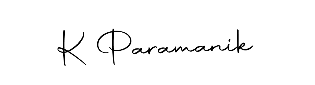 Design your own signature with our free online signature maker. With this signature software, you can create a handwritten (Autography-DOLnW) signature for name K Paramanik. K Paramanik signature style 10 images and pictures png